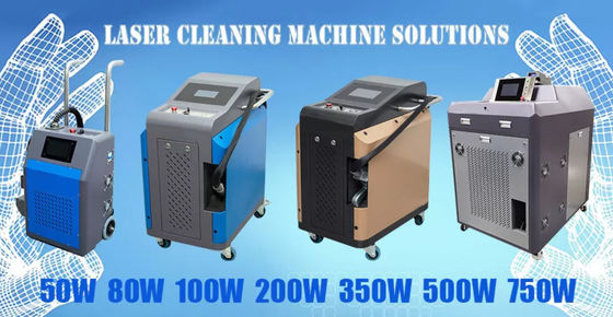 छोटे पोर्टेबल 200W लेजर सतह सफाई मशीन